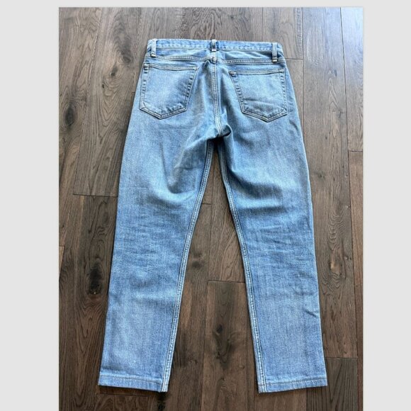 Rag & Bone Fit 2 Slim High Rise Jeans Size 32 Fire Island Button Fly Denim - Picture 4 of 8